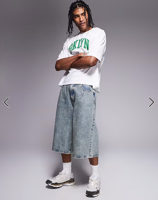 ASOS DESIGN boxy oversized T-shirt with city graphic in white.