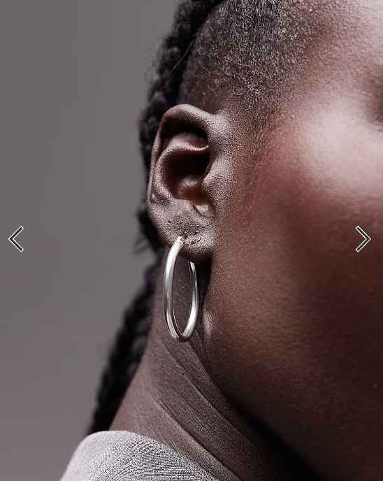 Seol + Gold sterling silver vintage style oval hoop earrings