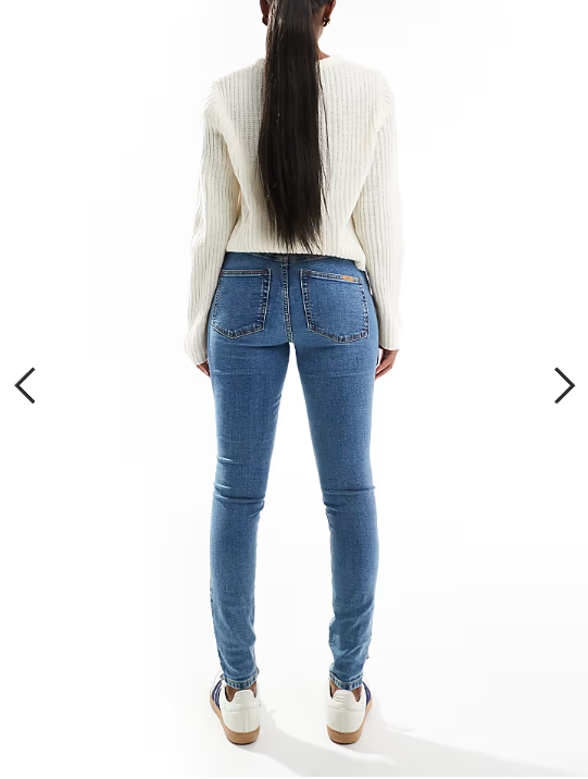 ASOS DESIGN ultimate skinny jeans in mid blue