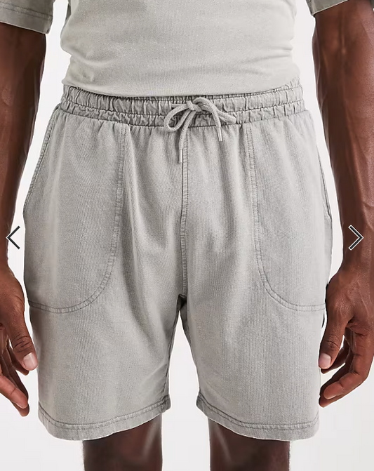 ONLY & SONS sweat short co-ord in washed light grey
