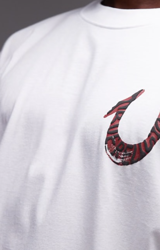 True Religion painted logo back oversized t shirt