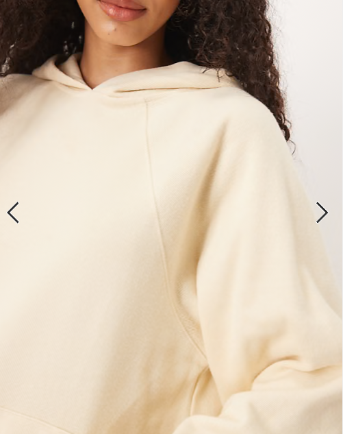 ASOS DESIGN Supersoft raglan sleeve oversized hoodie in warm cream