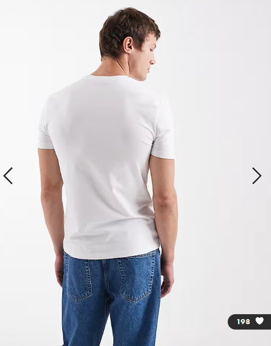 New Look muscle fit t-shirt in white.