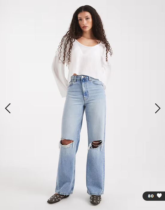 ASOS DESIGN long sleeve scoop detail blouse