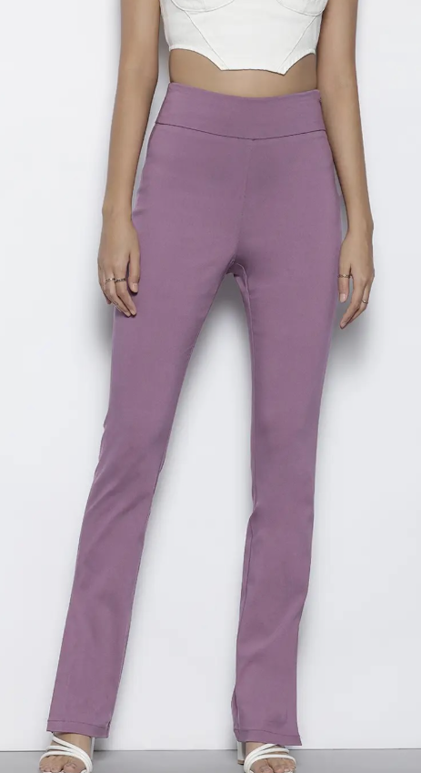 NAKD - High Rise Super Stretch Slit Trousers