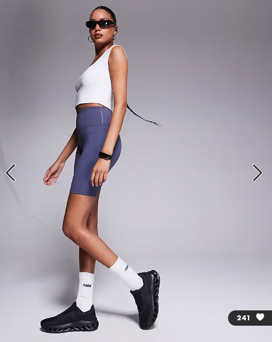 4505 active square neck cap sleeve top in white