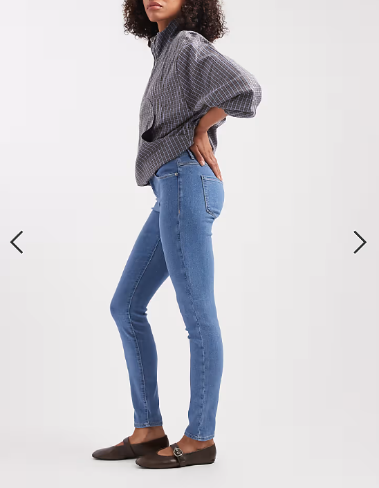ONLY Rain skinny jeans in mid wash
