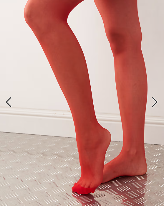 Reclaimed Vintage tights in red