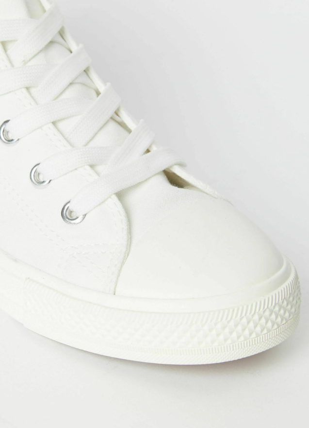 Lipsy- REGULAR FIT - High-top trainers - white