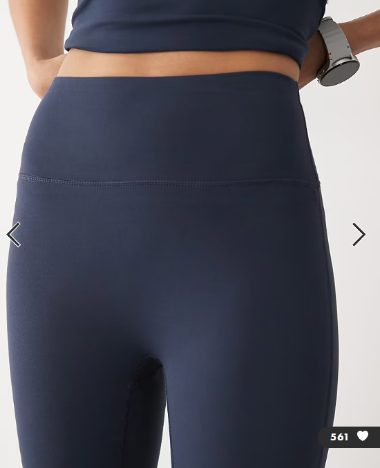 4505 Icon soft touch high waist yoga legging in midnight navy