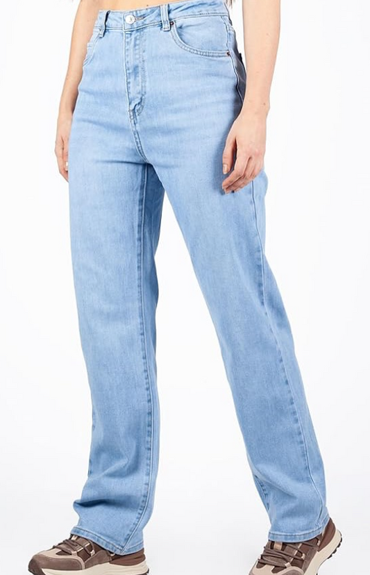 VS Miss - Wide range wide leg jeans met klassieke fit lichtblauw