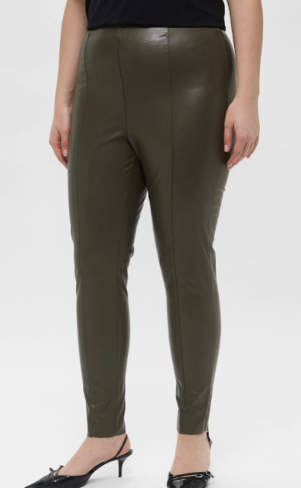 H&M - Pu Trousers - Green