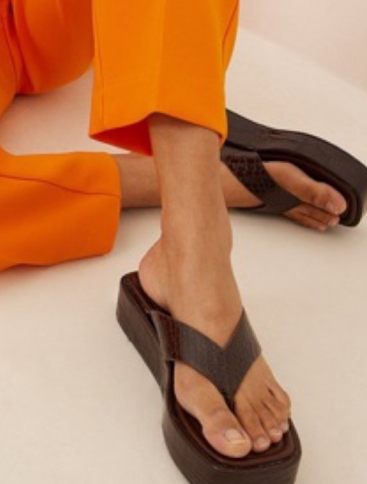 NA-KD - Toe Strap Flatform Sandals