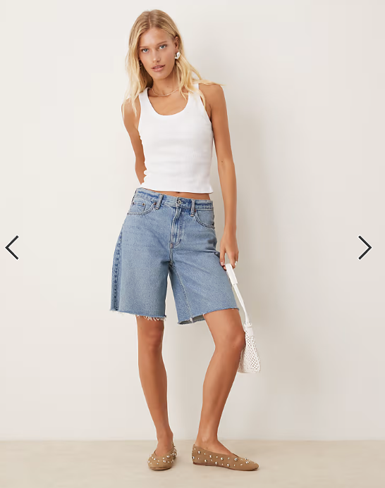 ASOS Design Rib Scoop Vest Top in white