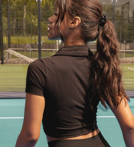 PLT Sport Black V Neck Tennis Vest