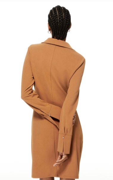 H&M-DRAPED SHIRT DRESS
