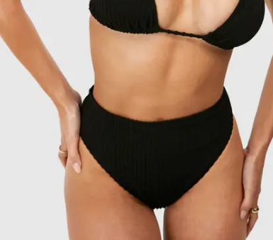Boohoo High Waisted Bikini Bottoms Set