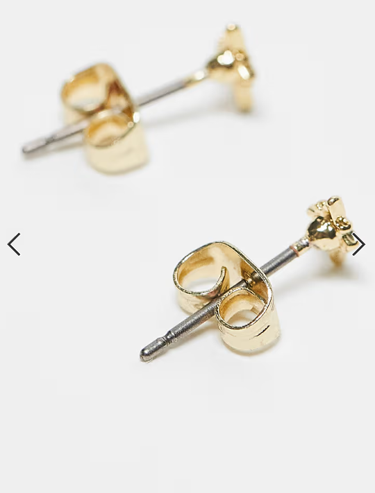 Pieces lightning bolt and star 2-pack stud earrings in gold