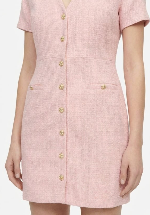 Morgan - Iris - twill buttoned Dress