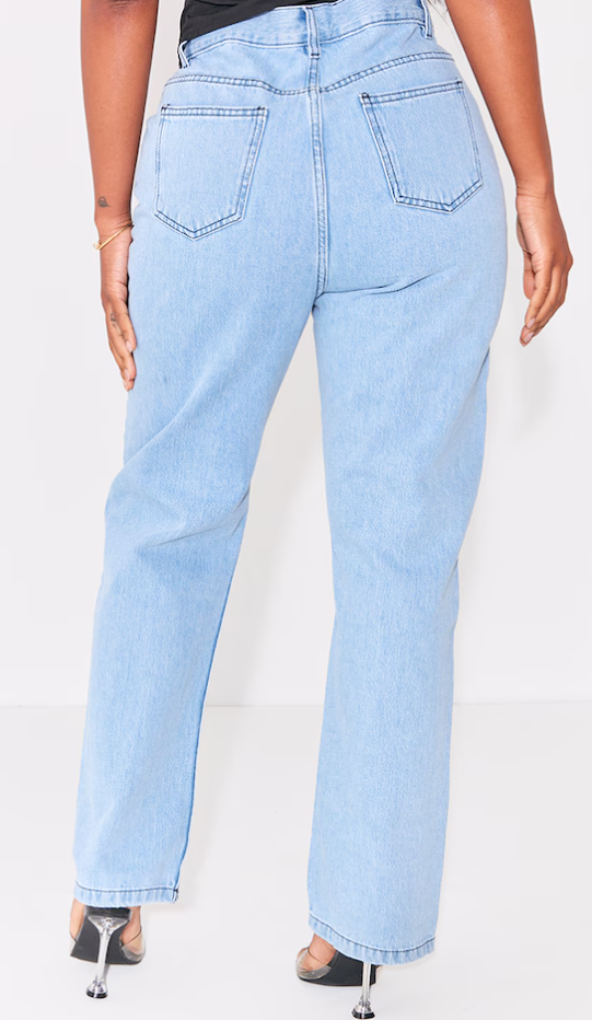 Shape Vintage V Front Waistband Straight Leg Jeans