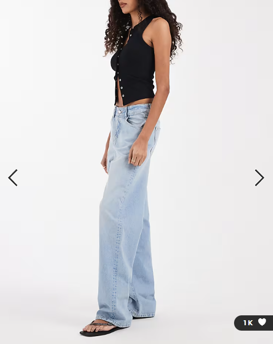 ASOS DESIGN Circular Design Collection Tall oversized baggy boyfriend jean in soft light midwash