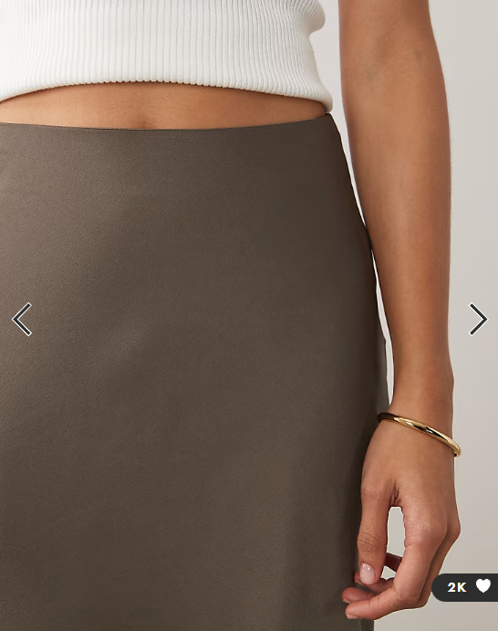 Vila satin maxi skirt in falcon