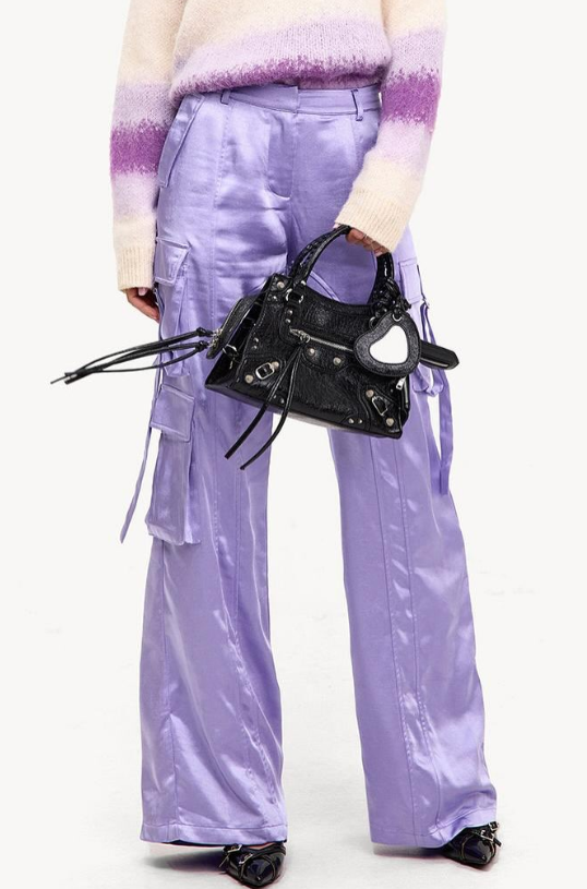 Loavies-Purple cargo trousers