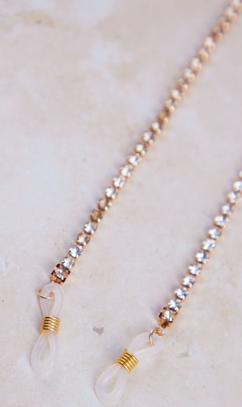 Gold Star Jewelled Sunglasses Chain