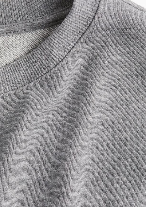 H&M-SWEATSHIRT-Grey melange