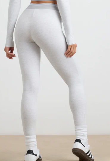 Bo+tee - High-Waist Leggings in Grey Marl