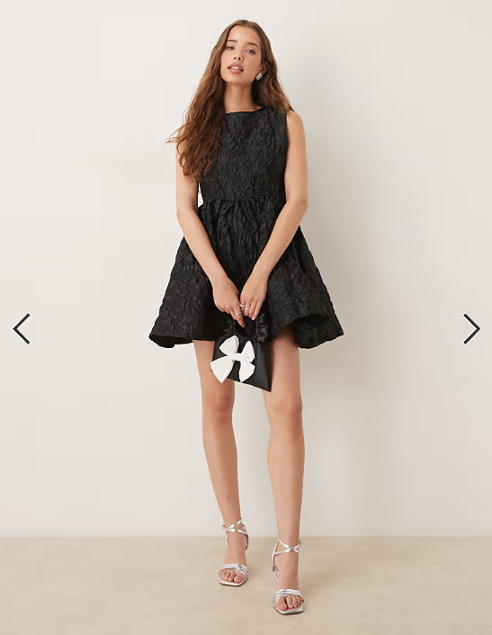 Sister Jane structured jacquard mini dress with pockets