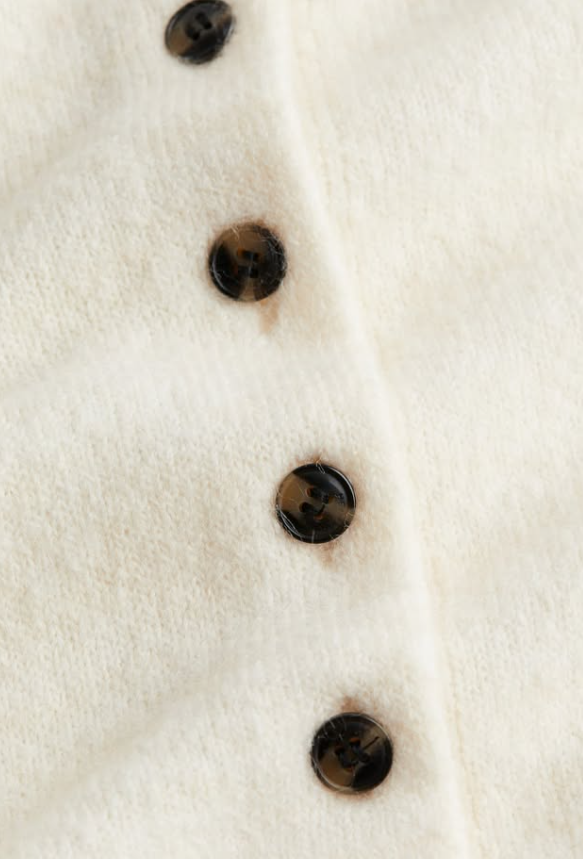 H&M - KNIT CARDIGAN- Cream