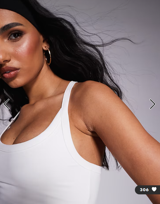 4505 Icon soft touch yoga cami with inner bra and adjustable straps in white