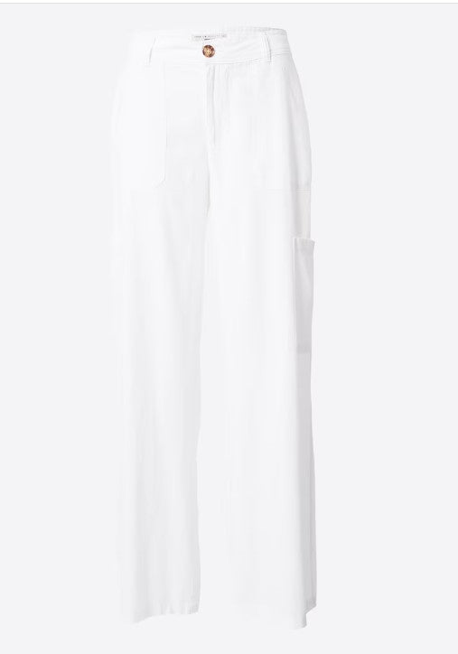 Malika Linen Blend Cargo Trousers