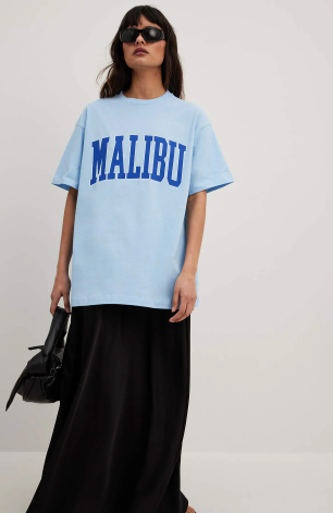 City Print Tee Blue