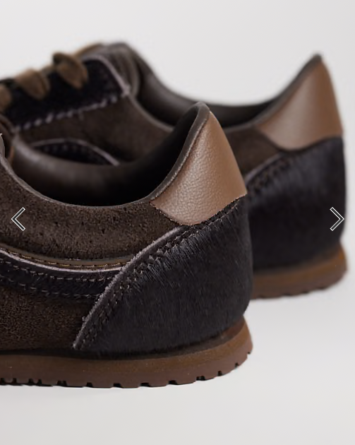 Vans Super Lowpro pony hair trainers in brown