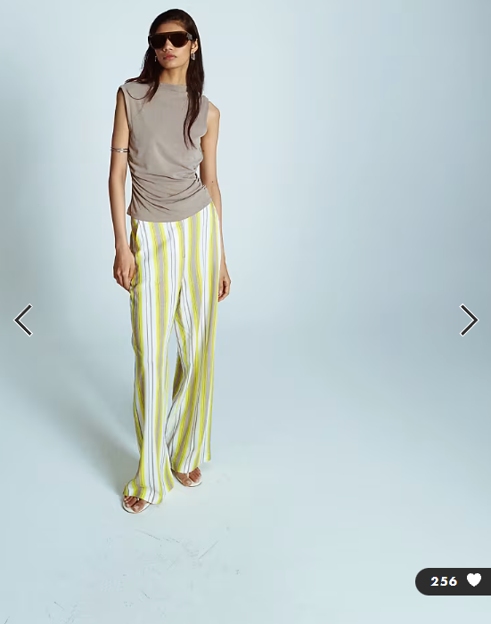 Topshop cupro cowl back tank top in taupe
