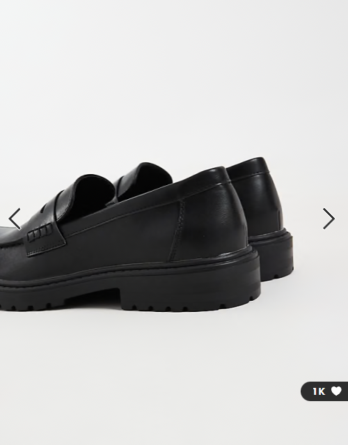 SEQWL Pier chunky loafer in matt black
