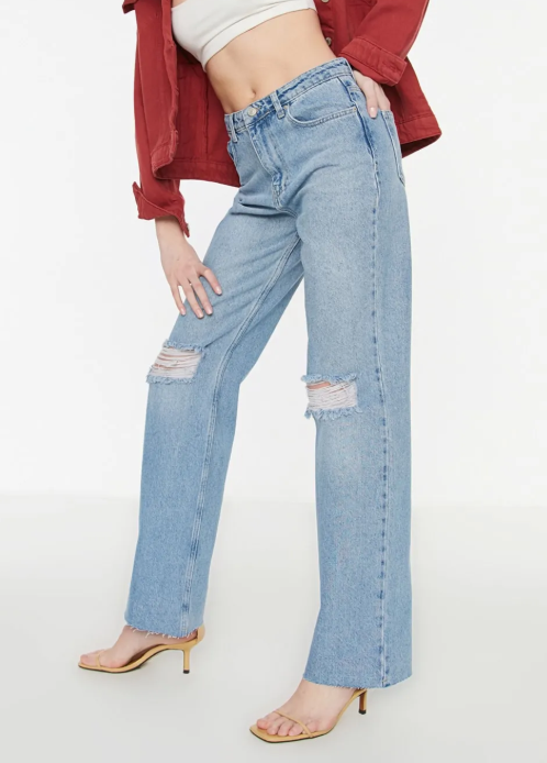 High Waist Leg Jeans