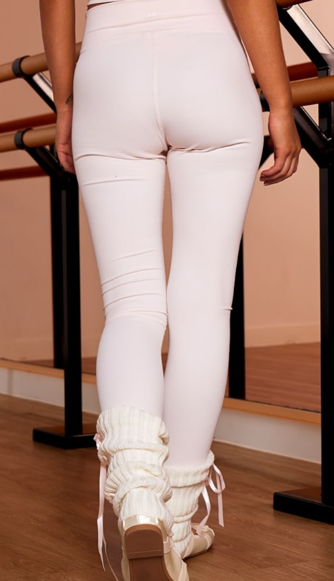 Ballet Pink Sculpt Twist Front Gym Leggings