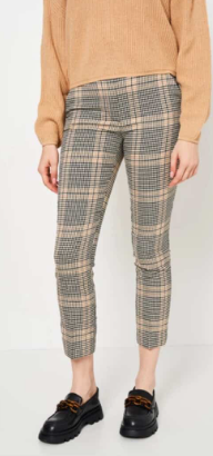 H&M - Beige Dogtoth Slacks