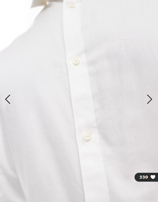 Jack & Jones Premium slim fit shirt in white