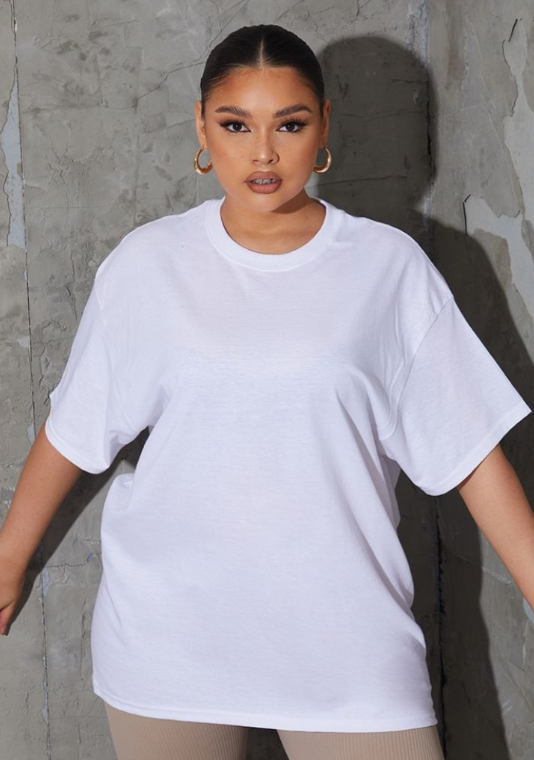Plus Ultimate White Oversized T Shirt
