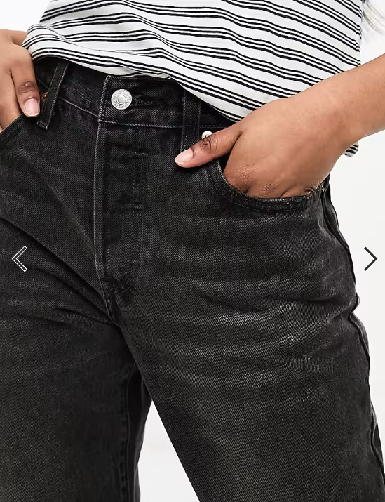 Asos - Levi's 90's 501 straight jeans in black wash
