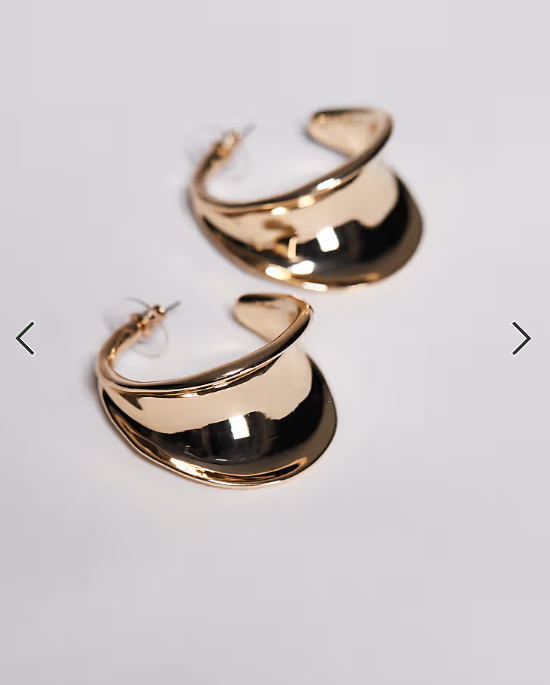 ALDO Viita molten thick hoops in gold