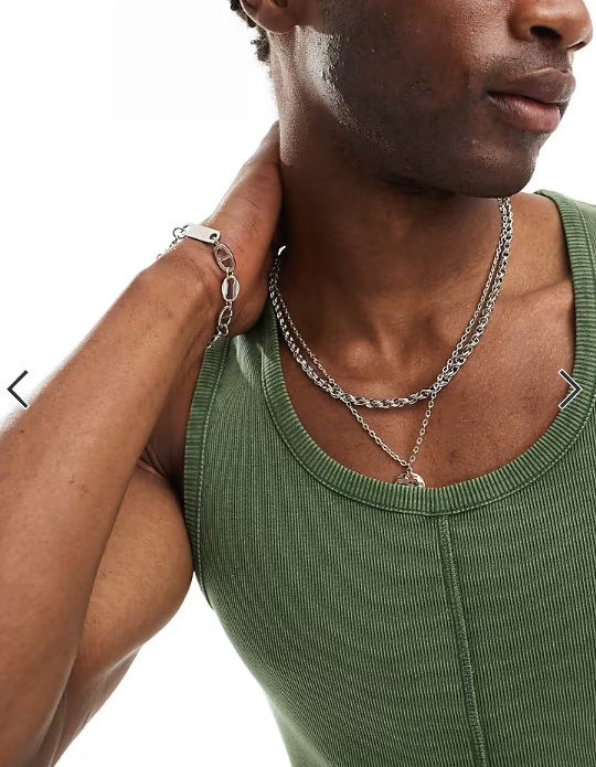 Reclaimed Vintage ribbed vest with seaming detail in washed khaki