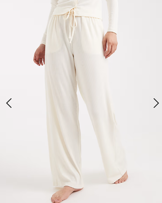 Brave Soul super soft button down pyjamas in cream
