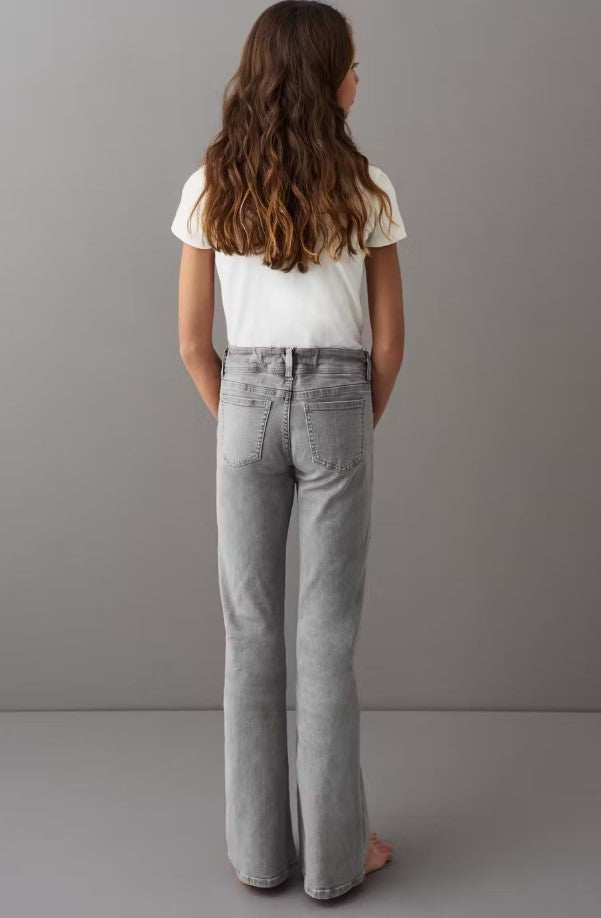 Low waist flare jeans - Grey