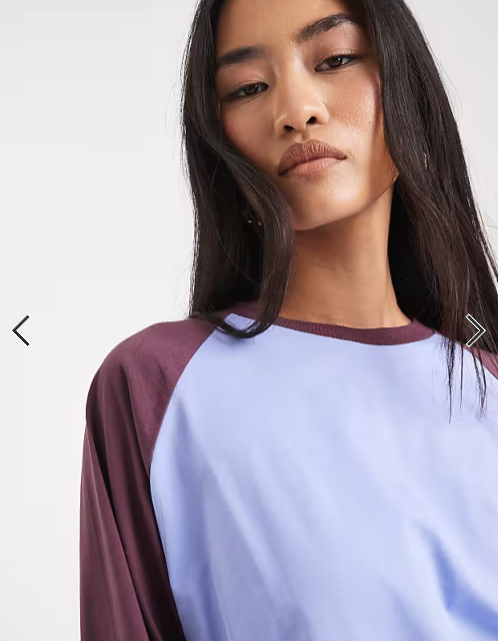 COLLUSION oversized raglan t-shirt in choc blue