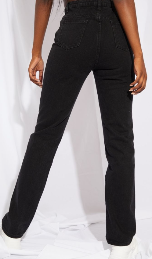 Tall Black Straight Leg Jean